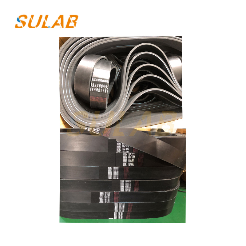 12-Rib Poly-V Drive Belt for SC 9300 & 9500 Escalators with Wear-Resistant Rubber Construction