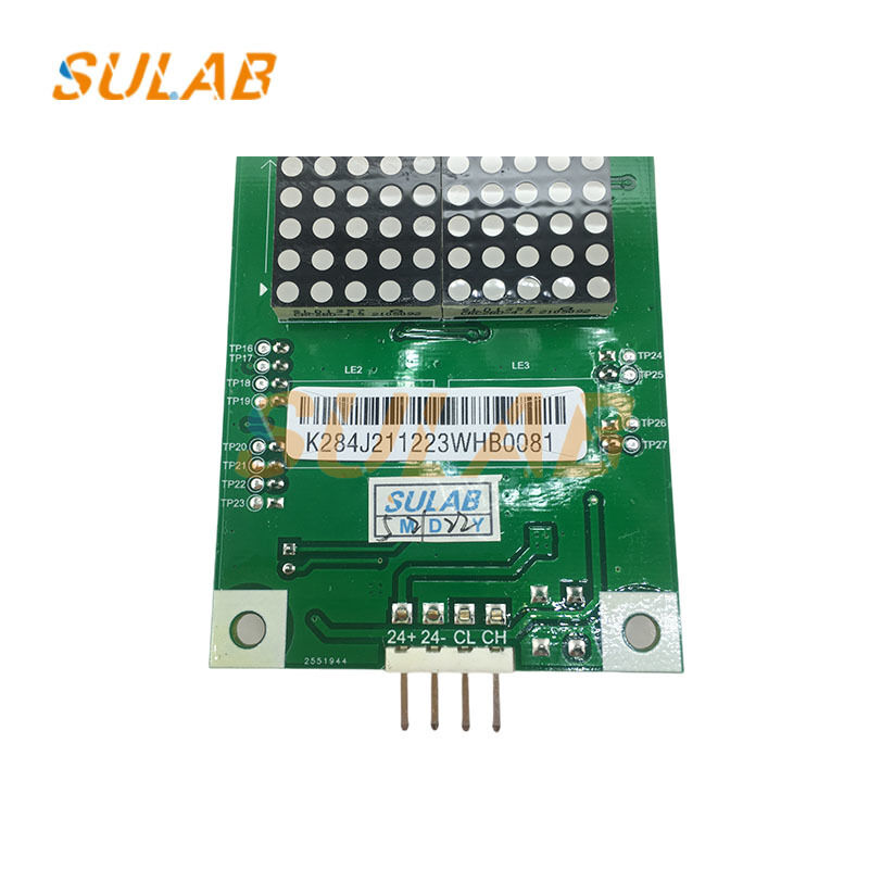 Original Sulab Elevator COP Display Board K-PI1000 V2.0 with RS-485 Bus Communication and DC24V Power Supply IP30 Protection