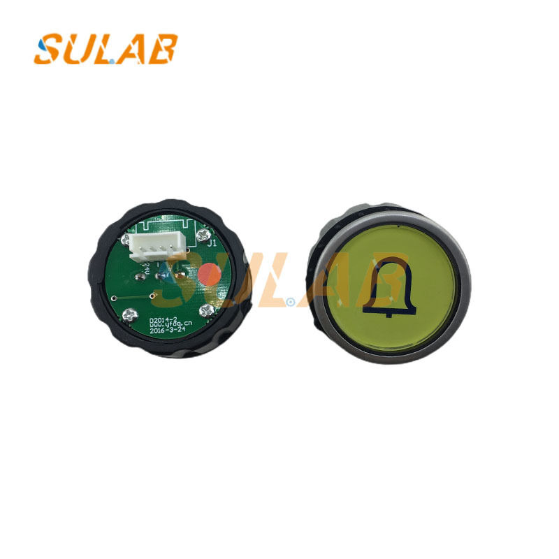 SC 5400 Elevator D-Type Round Button with 3-Pin / 4-Pin Version and LED Backlight in Stainless Steel Bezel