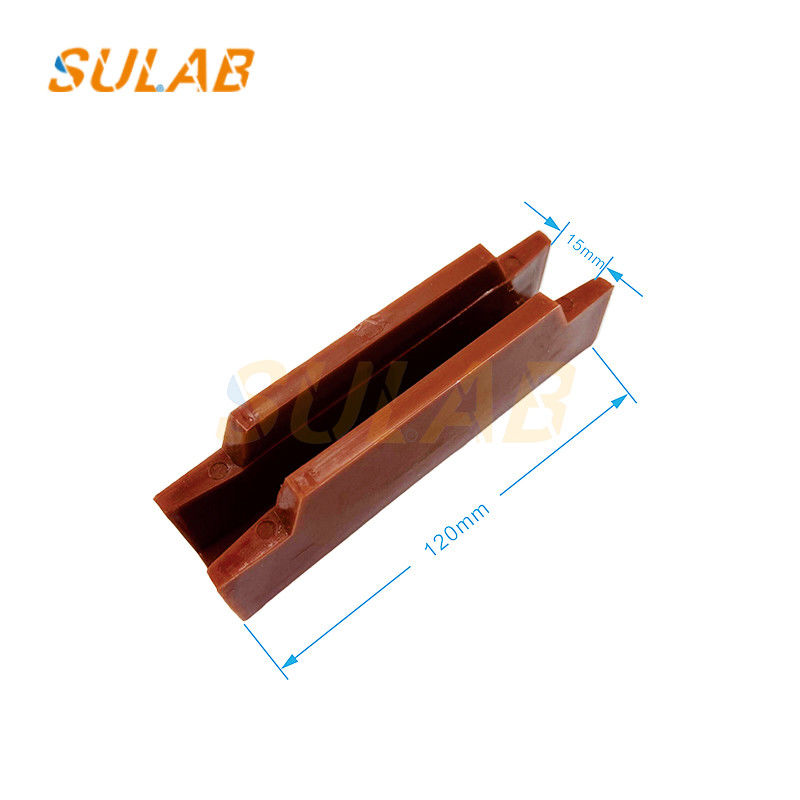 High Wear Resistance Low Friction Coefficient Shock Absorption Elevator Counterweight Guide Shoe Lining Elevator Spare Parts