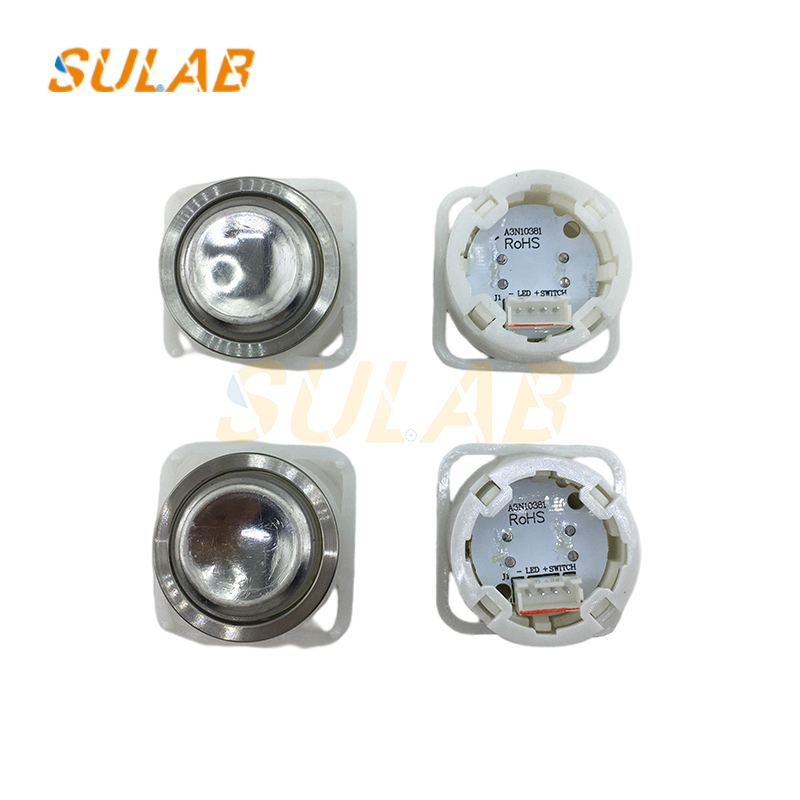 Stainless Steel Round Elevator Button with Braille and Intercom Function Model A3N10381
