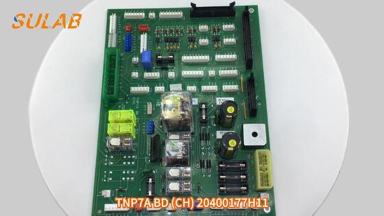 현대엘리베이터 PCB TNP7A BD (CH) 20400177H11 – 금도금 접점 및 난연성 FR-4 기판을 사용한 12 VDC ±5 % 입력 전압용 제어 캐비닛 릴레이 보드