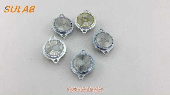 KONE 엘리베이터 LED 백라이트와 함께 원형 누르기 버튼 LOP & COP 32mm 장착 구멍 스테인레스 스틸 정면판